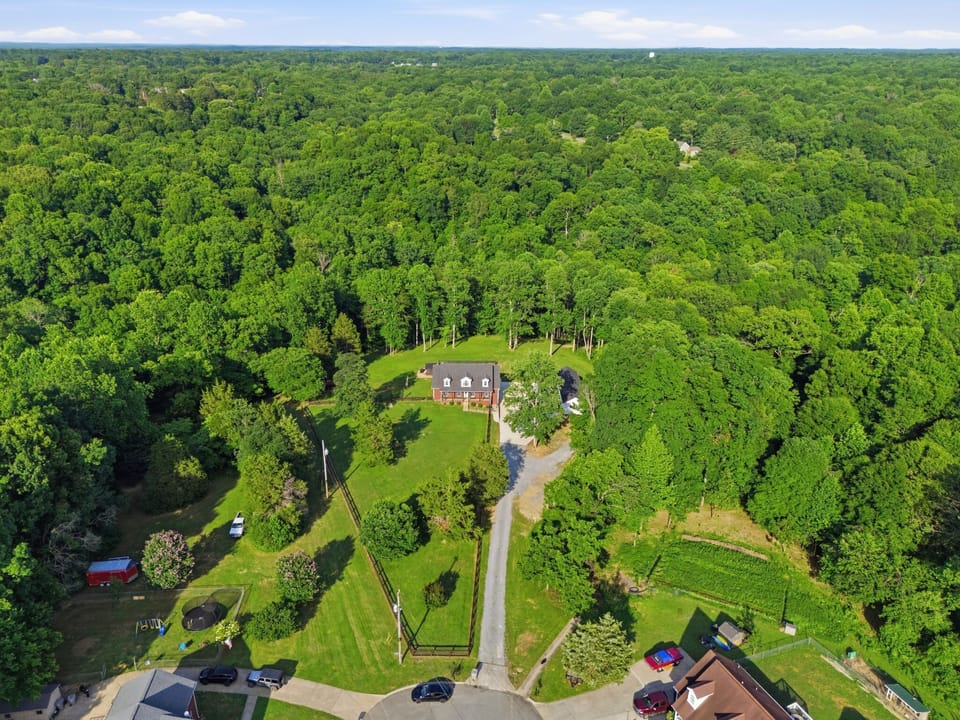Your own little slice of privacy, the property is surrounded by a mature forest.