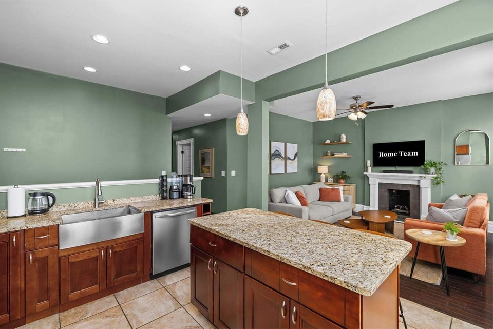 Chef’s Dream Kitchen – Fully stocked with high-end appliances and plenty of cabinetry, making cooking a breeze.