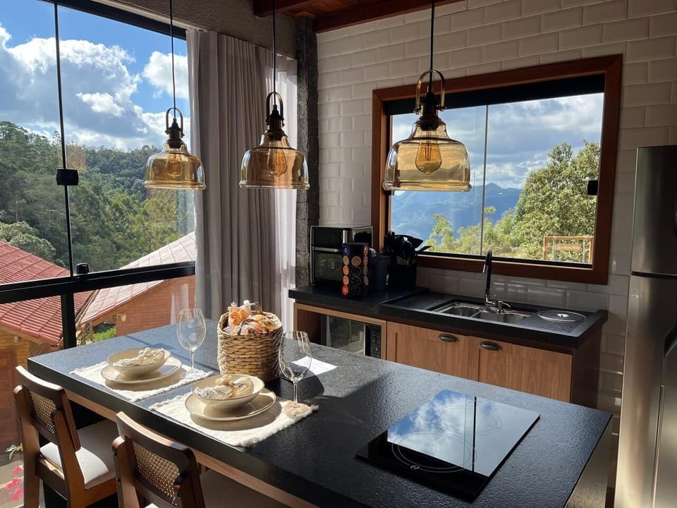 Premium Chalet, Mountain View | Private kitchen