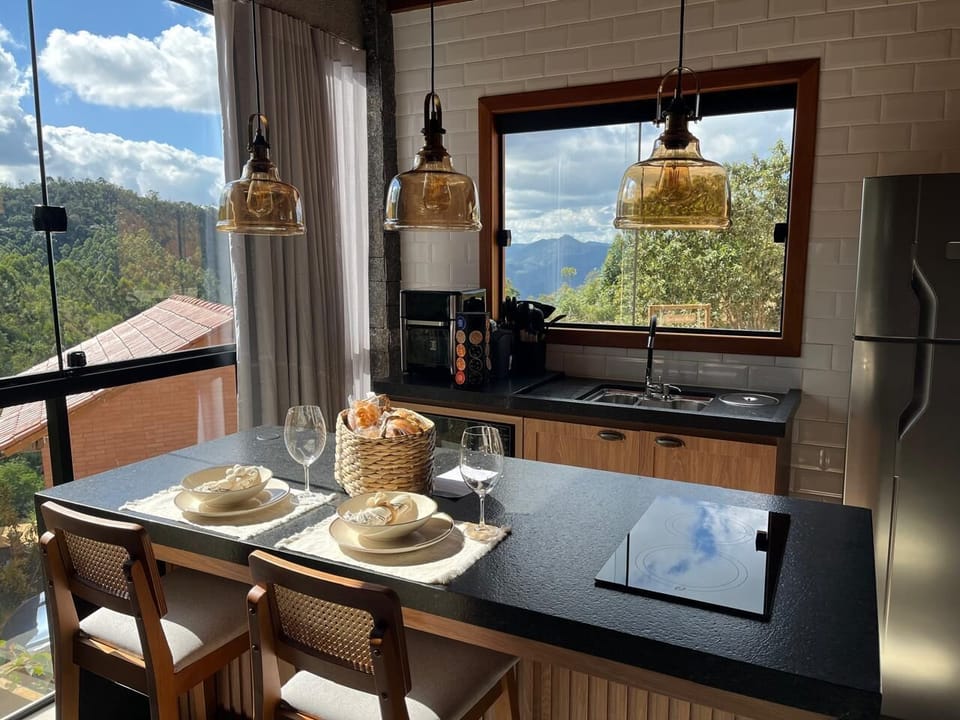 Premium Chalet, Mountain View | Private kitchen