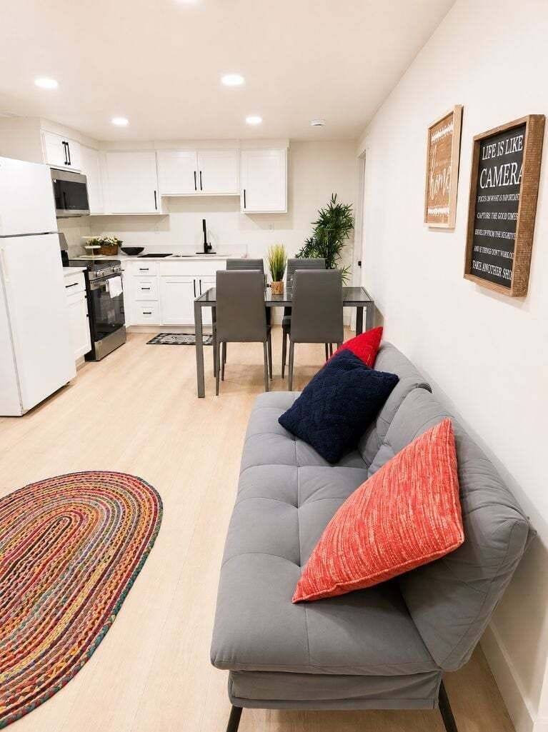 Open-concept living space perfect for families and small groups.