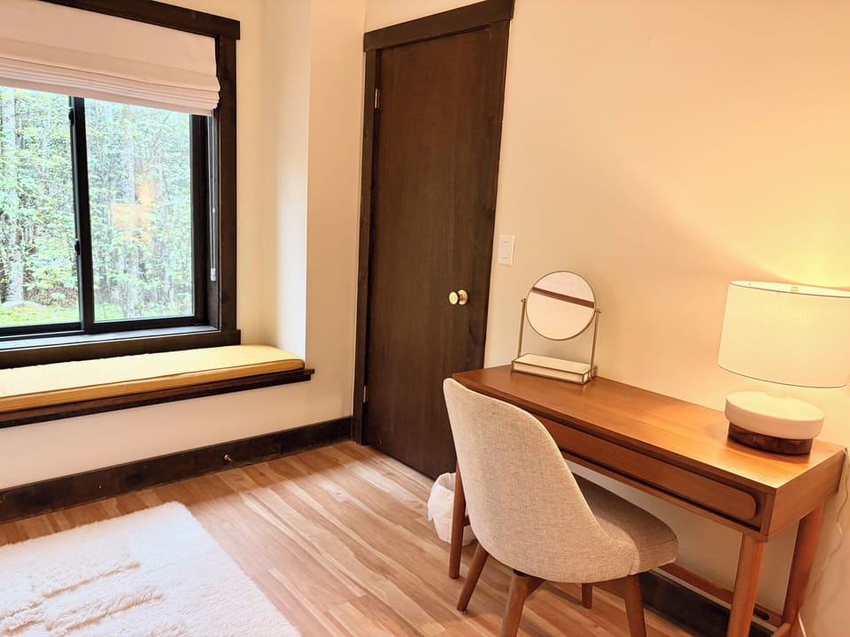 A quiet desk nook in the primary - easy to settle in for a work-from-home day