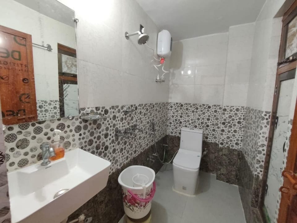 Deluxe Double Room | Bathroom | Shower, towels, soap, shampoo