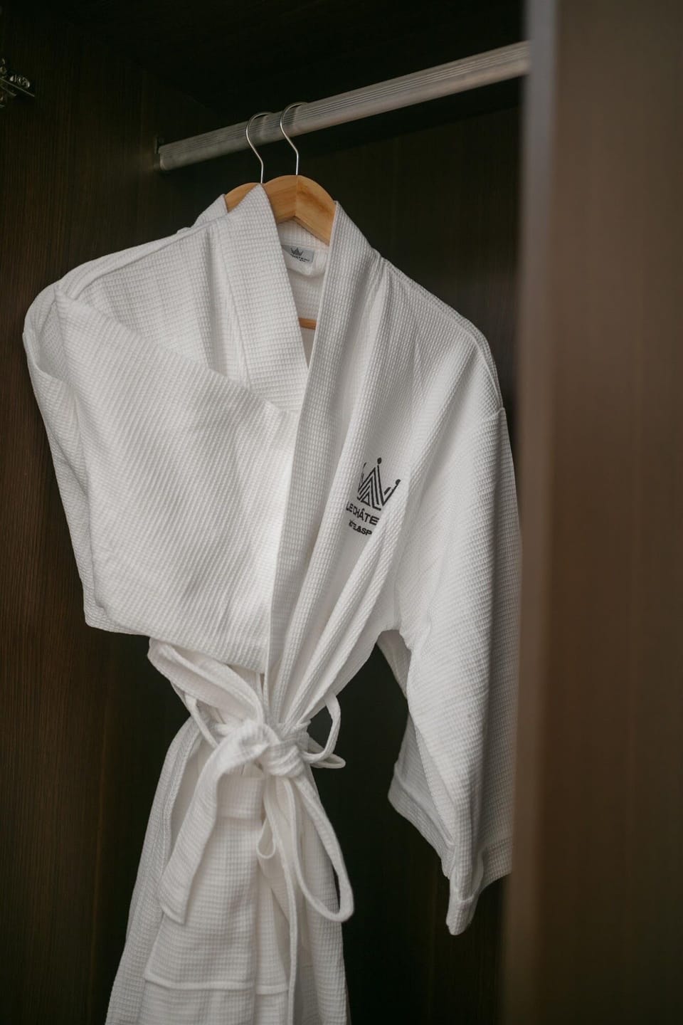 Shower, hair dryer, slippers, towels