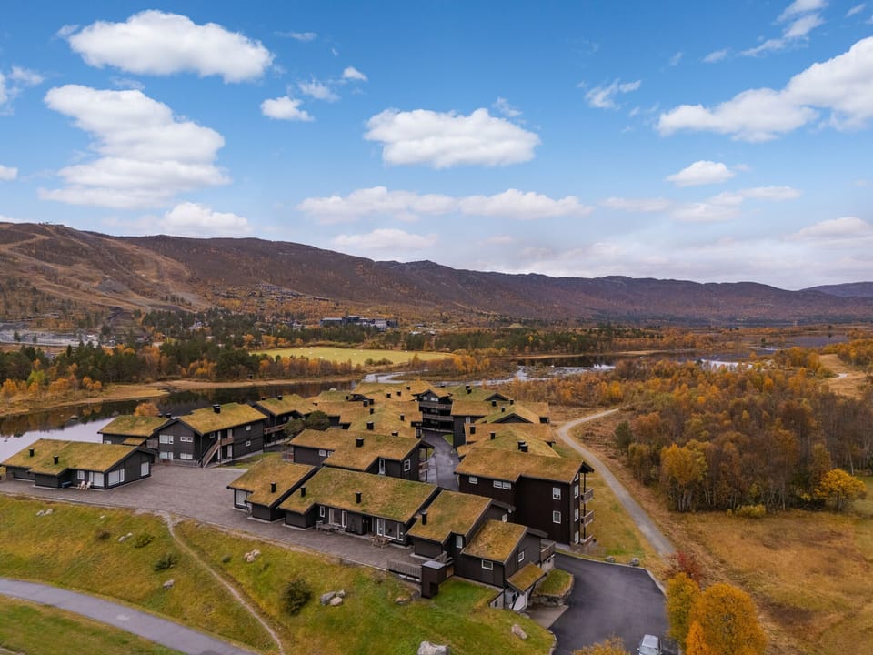 The apartment is beautifully located in 'Geilotunet'