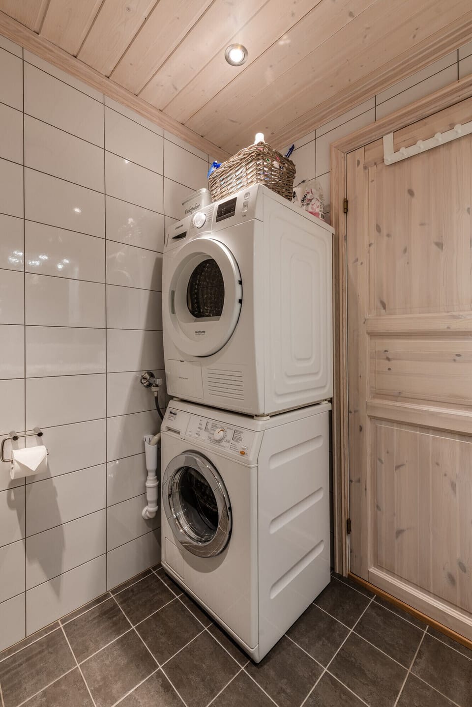 Washer and dryer in the bathroom