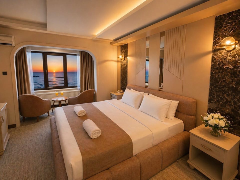 In-room safe, desk, laptop workspace, WiFi (free)