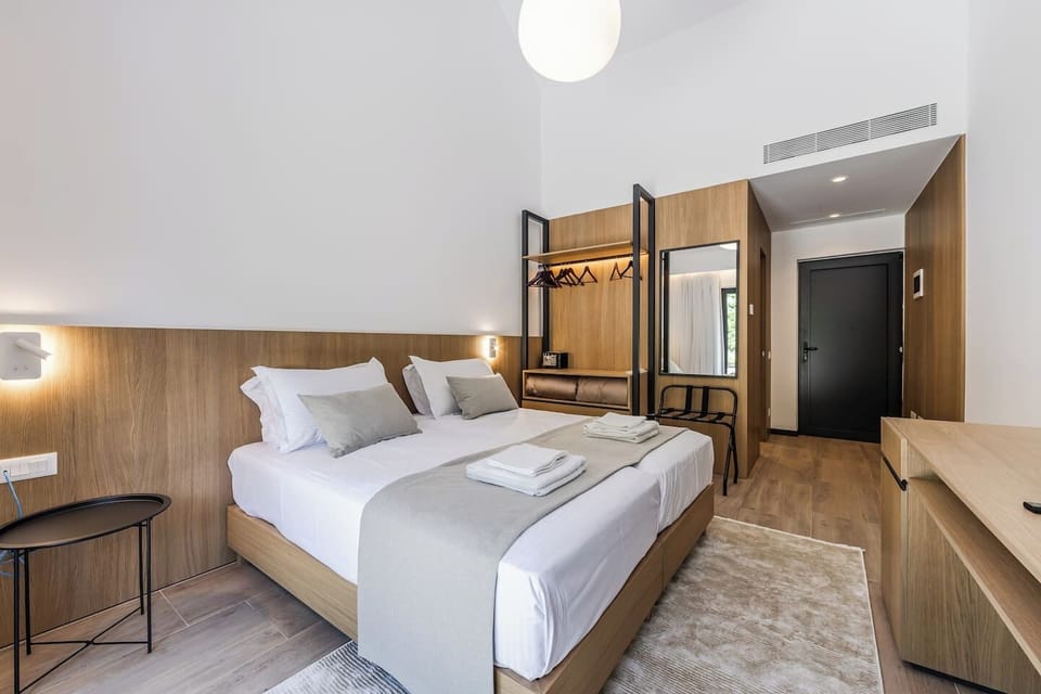 Bedroom with a double bed