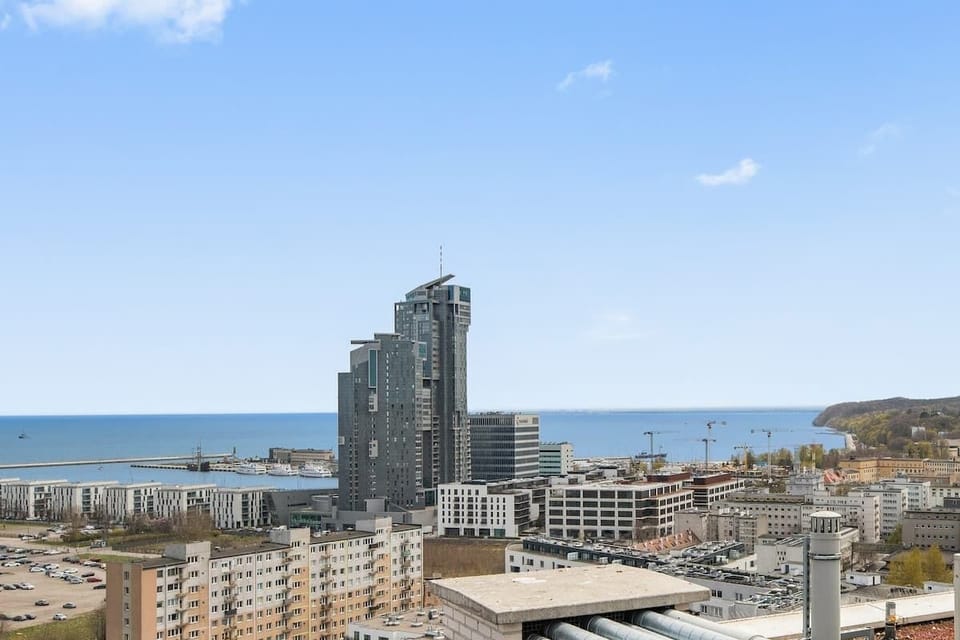 Apartament w Portovej oferuje dostęp do tarasu widokowego z panoramą portu i Sea Towers. To idealne miejsce na relaks i podziwianie nadmorskiego klimatu Gdyni.