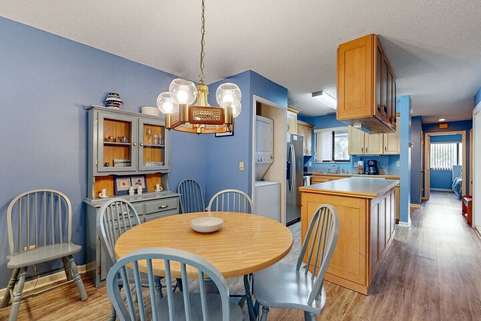 Dining table with seating for four