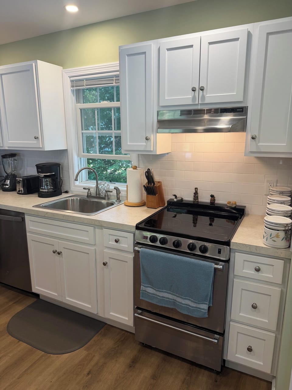 Stainless steel appliances.
