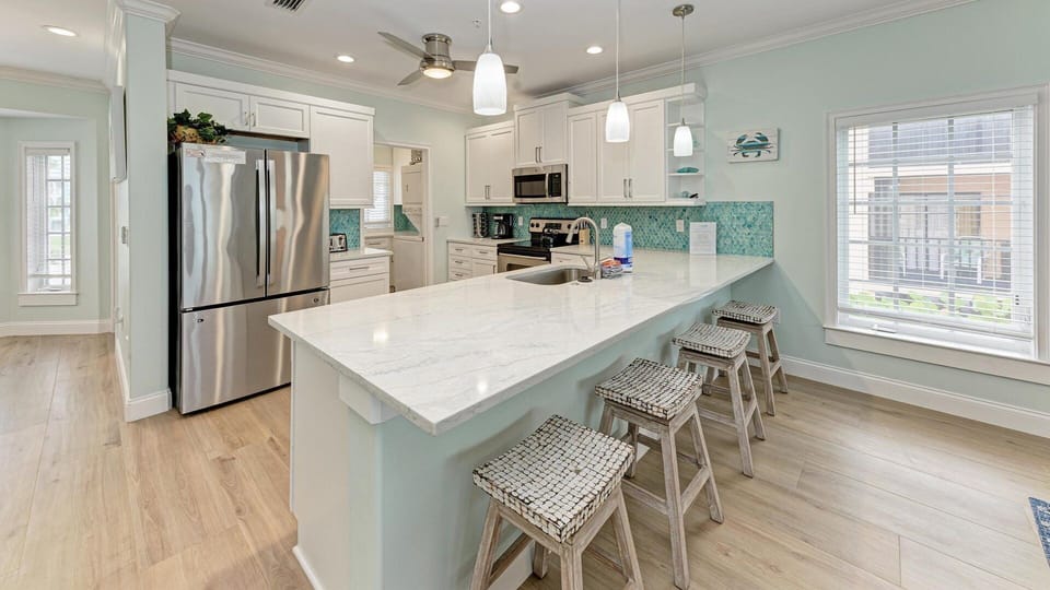 Beautifully Appointed Kitchen with Counter Seating