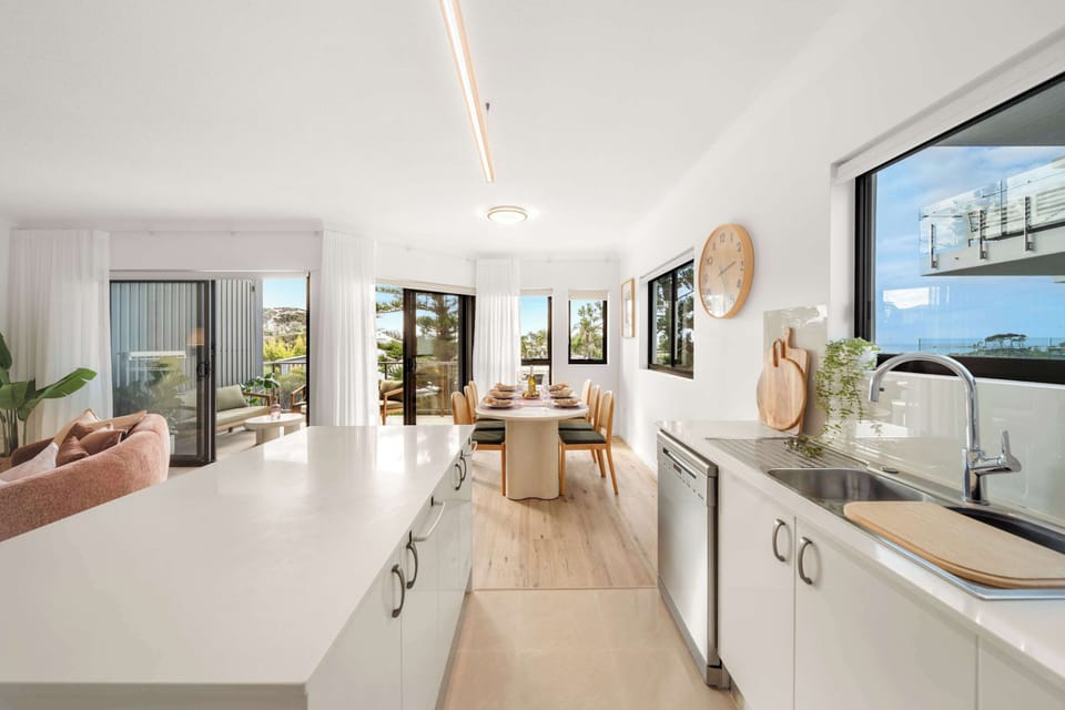 Open plan kitchen and dining space for entertaining