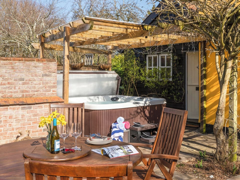 Outdoor area | Lavender Cottage - Serenity Cottages, Stoke Ash, near Eye