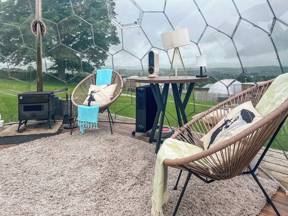 Interior | Pendle Hill Dome - Deerstone Glamping, Clitheroe and the Ribble Valley