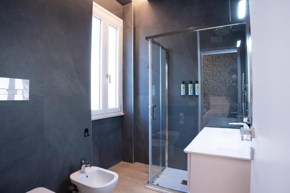 Superior Suite, Sea View | Bathroom | Shower, hair dryer, towels, soap