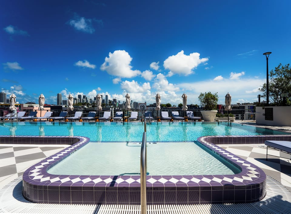 Enjoy the sun on the rooftop the infinity pool.