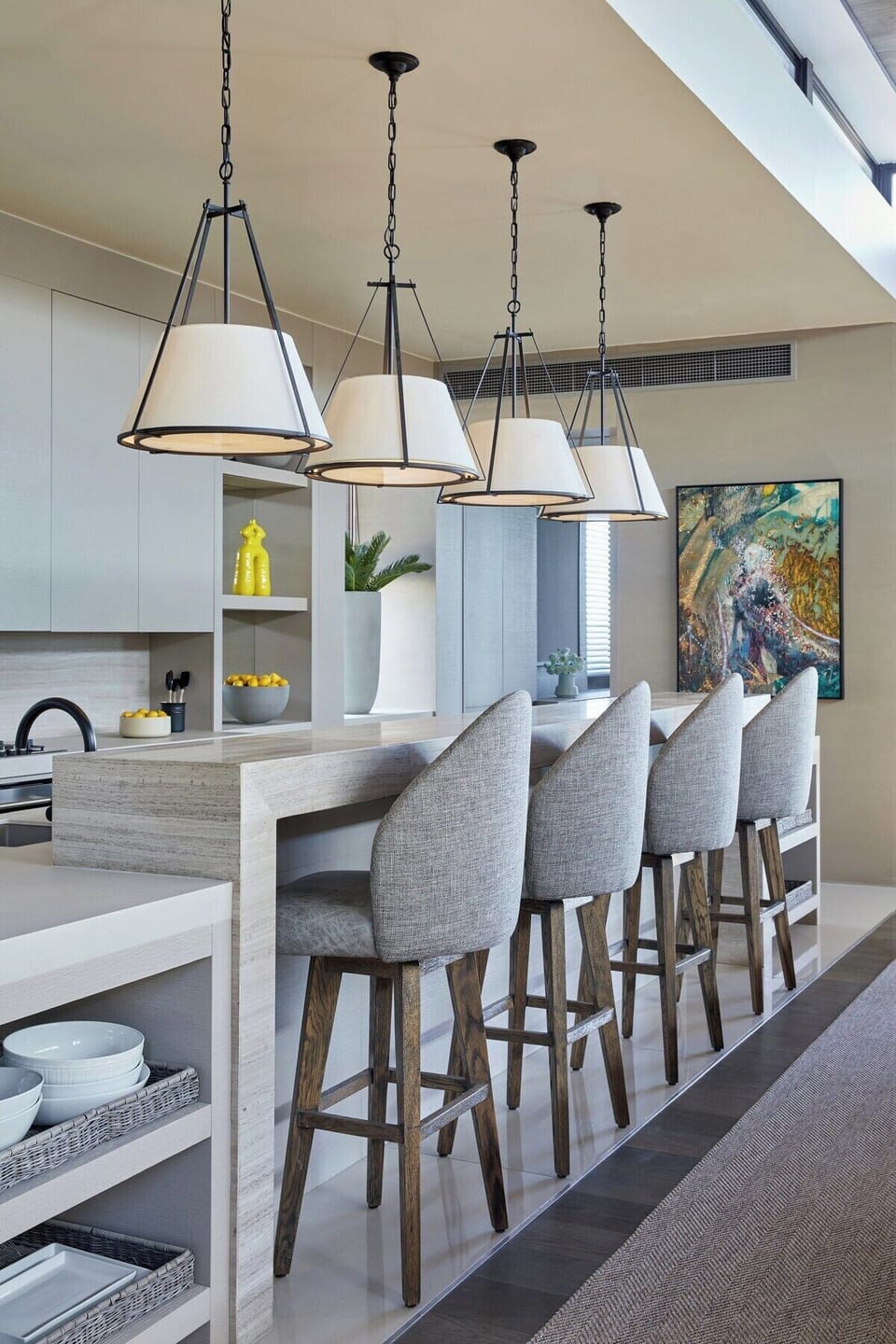 Kitchen island with 4 chairs