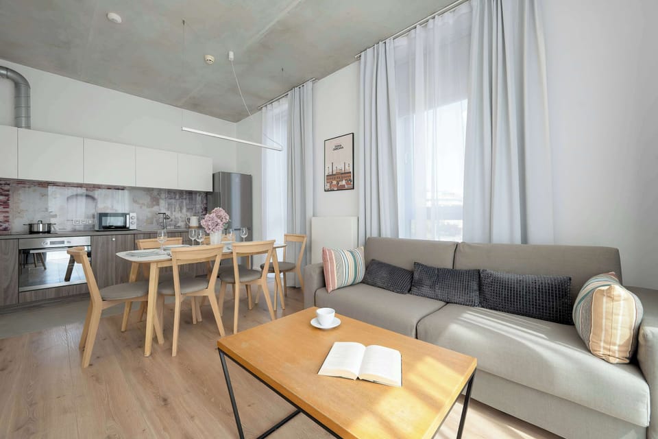 Unwind on the comfortable sofa that can be converted into double bed.