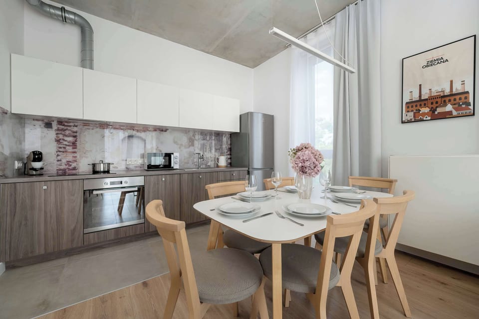 The fully equipped kitchenette includes everything you need for a home-cooked meal.