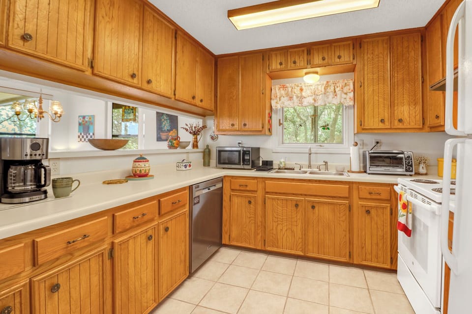 Fully equipped kitchen with everything needed to prepare a meal