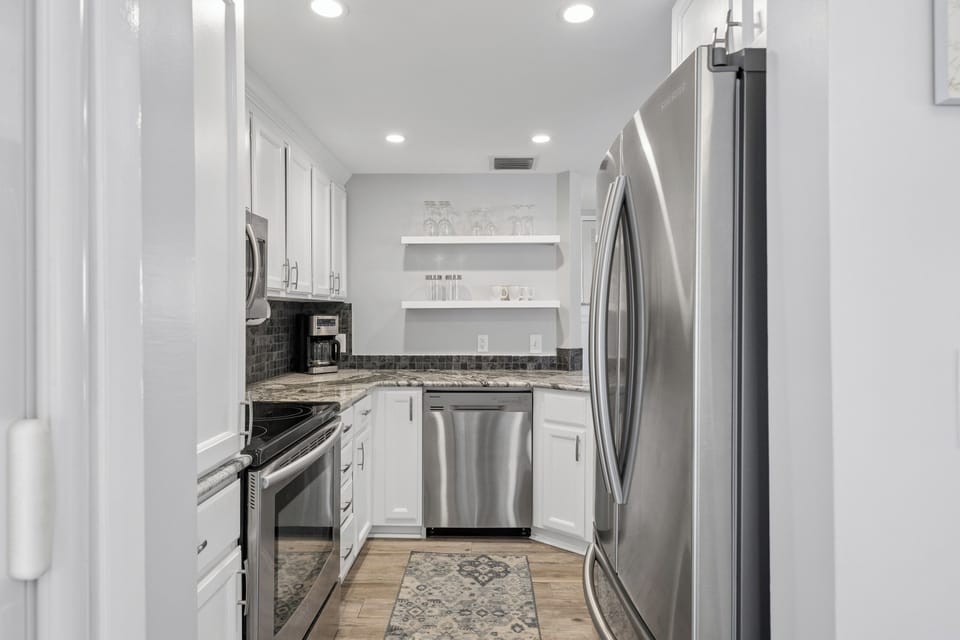 View of the Kitchen, Clean & Sleek Countertops