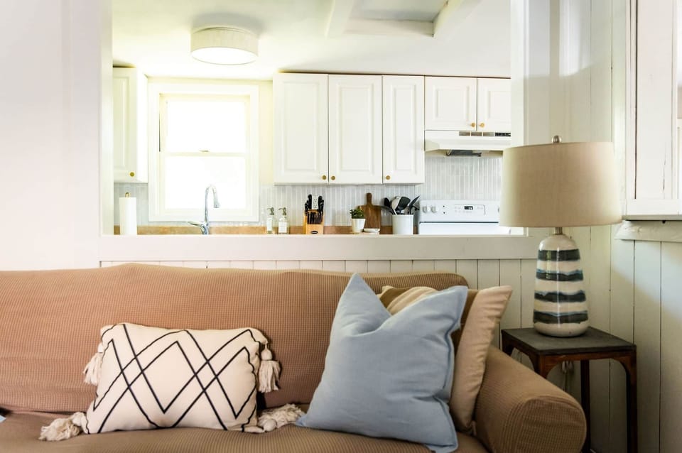 View of the Kitchen from the Living Room
