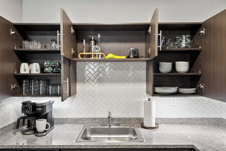 Fully stocked kitchen