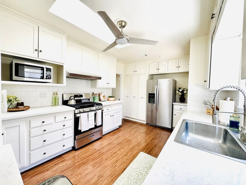 Fully-stocked kitchen