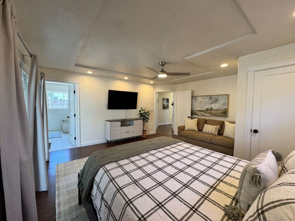 Downstairs master bedroom, pullout couch
