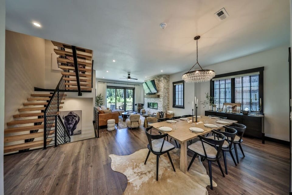 Open concept layout with designer finishes