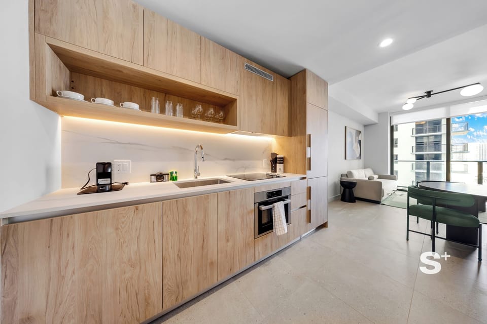 Condo, Balcony, City View | Private kitchen | Espresso maker, fridge, microwave, dishwasher