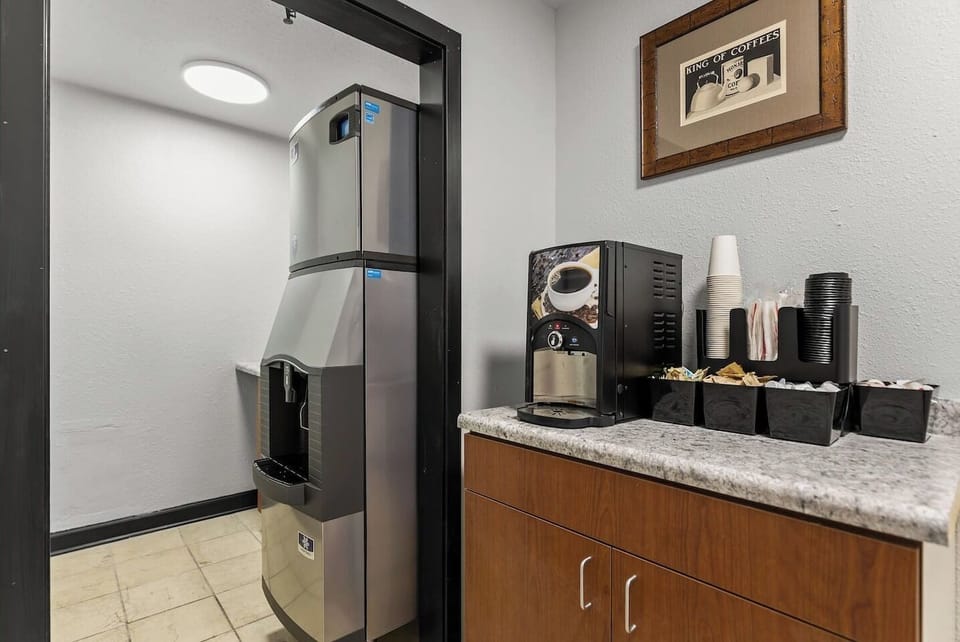 Complimentary coffee is ready when you are.