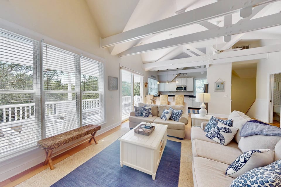 You'll enjoy natural light from the many windows in this top floor living area