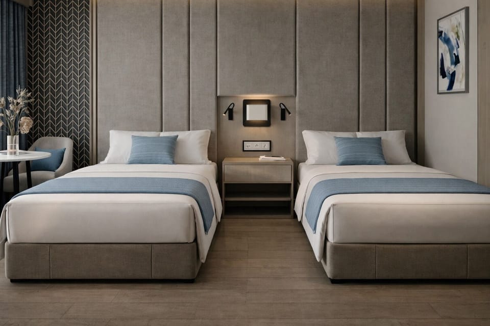 In-room safe, blackout drapes, soundproofing