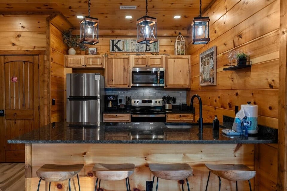 A fully stocked kitchen with everything you could need!