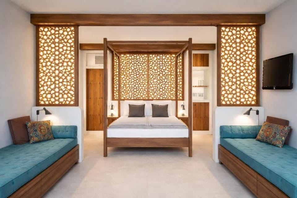 Deluxe Double Room, Balcony, Garden View | In-room safe, blackout drapes, WiFi (free)