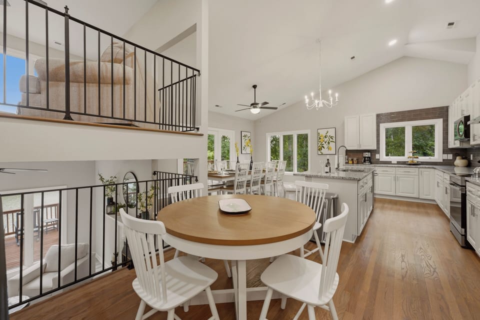 Enjoy casual meals or morning coffee in this charming dining space.
