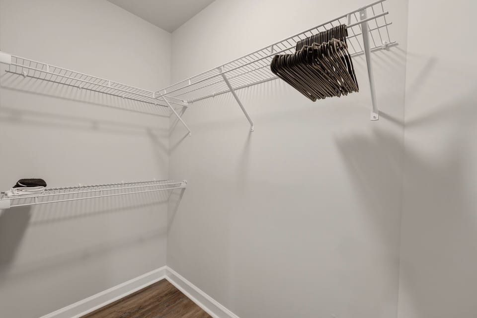 Walk-in closet.