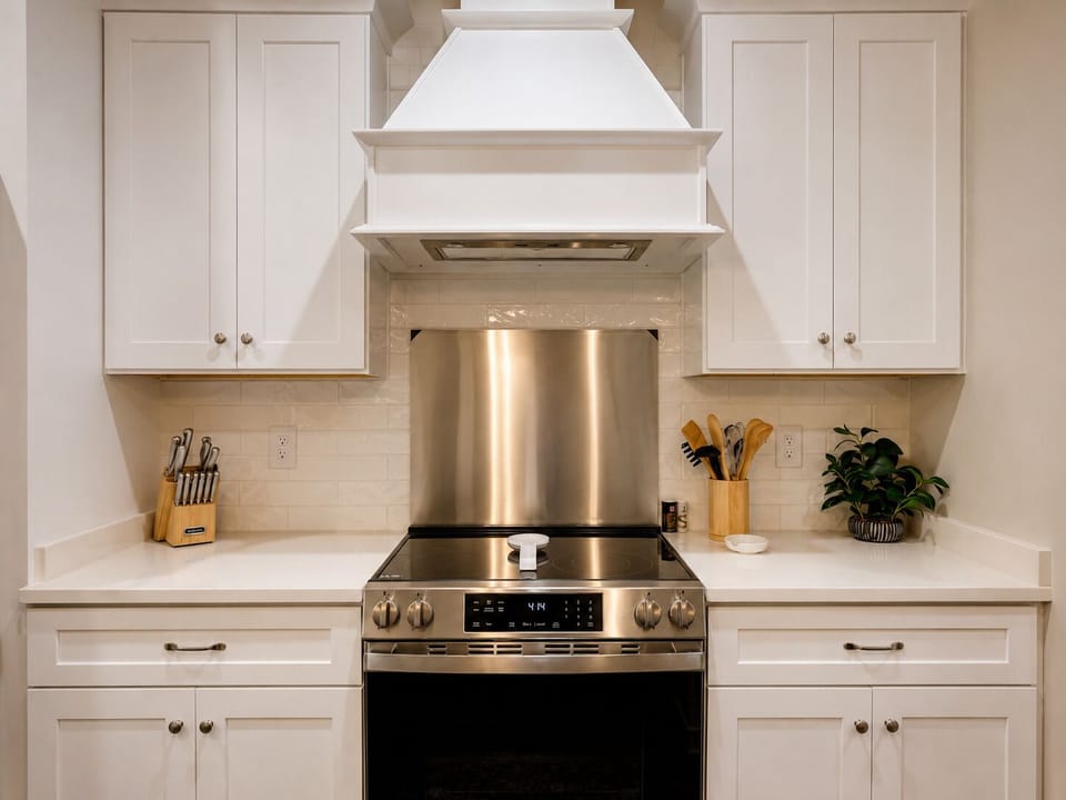 Fully Equipped Kitchen with Barstool Island Setup