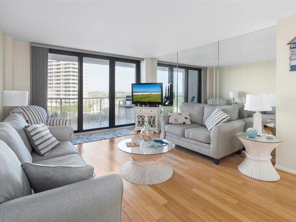 Open Main Living with Gulf View
