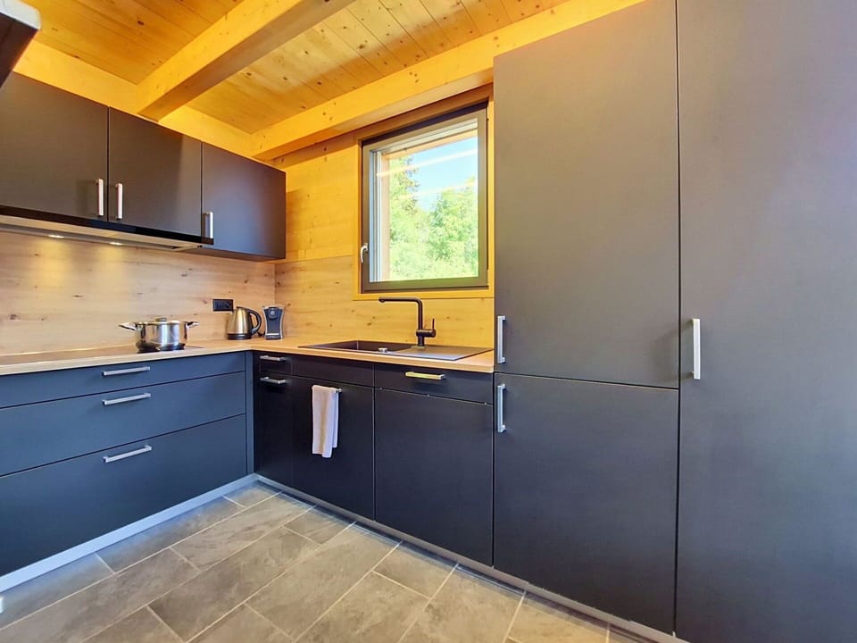 Kitchen, Wood, Countertop, Flooring, Cabinetry, Interior Design, Furniture, Kitchen Appliance, Floor, Sink