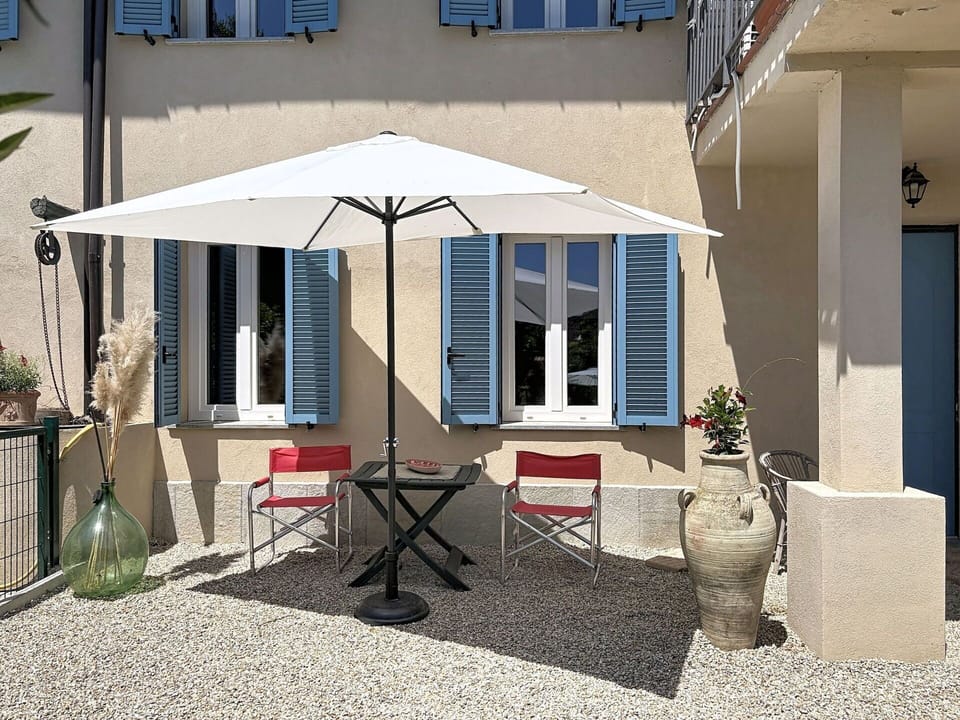Umbrella, Outdoor Furniture, Furniture, Shade, Chair, Outdoor Table, Flowerpot, Awning, Houseplant, Balcony