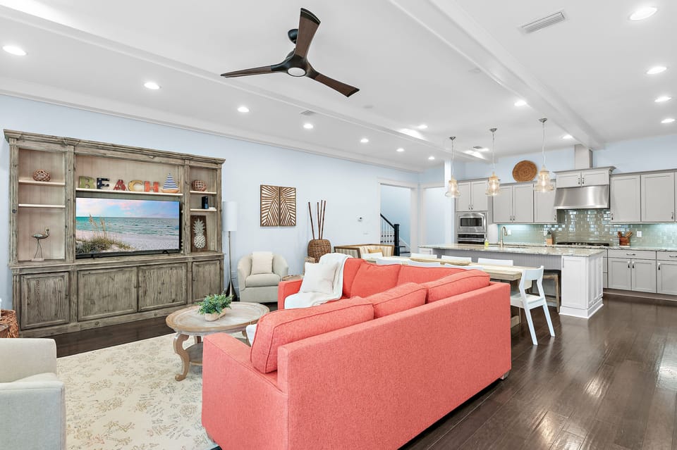 Cozy Living Room with Flatscreen TV