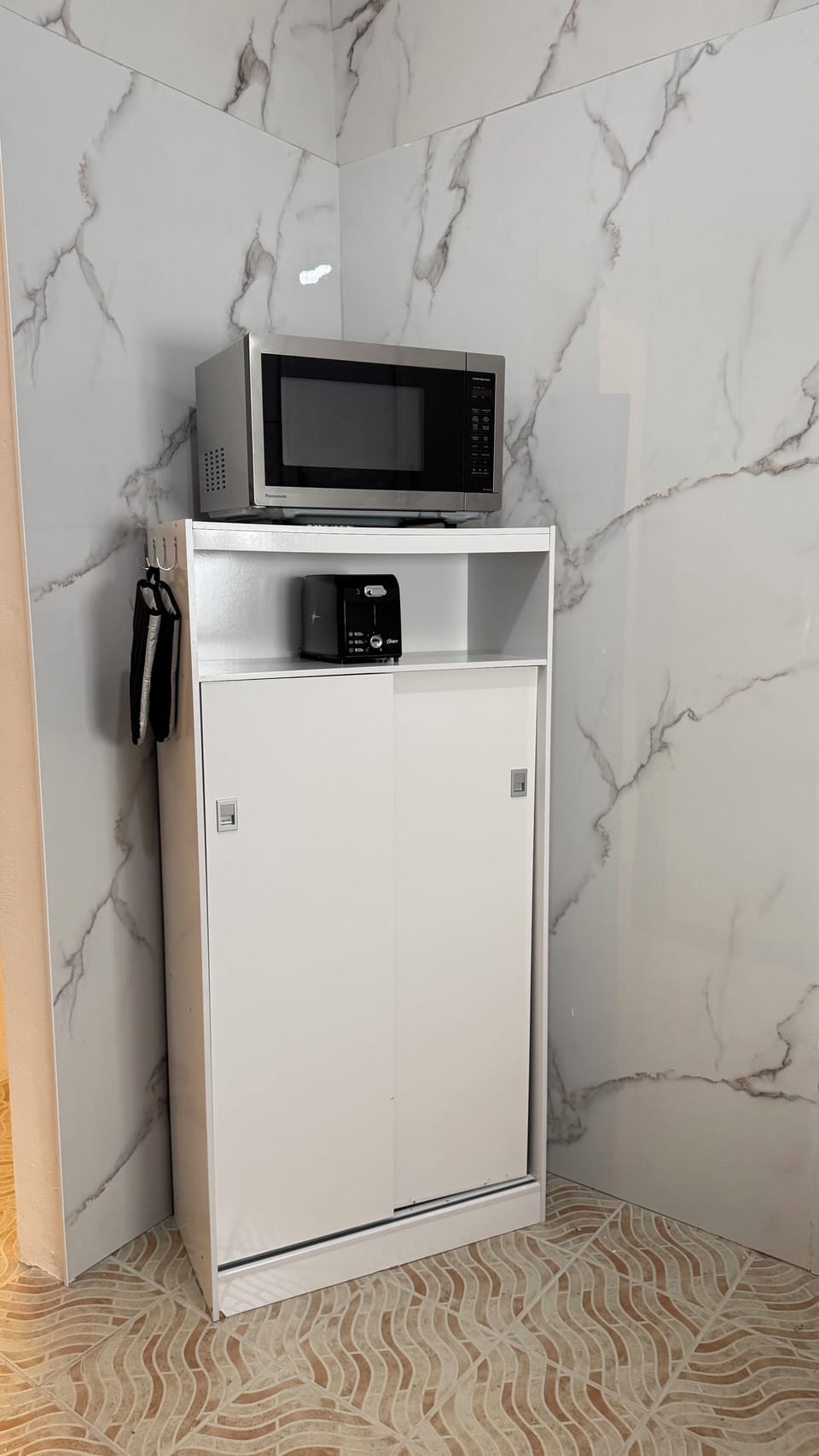 Kitchen Microwave and Toaster