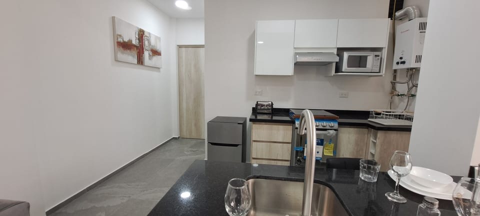 Standard Apartment, Balcony | Private kitchen | Mini-fridge, microwave, oven, stovetop