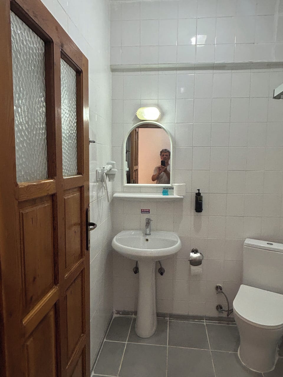Shower, rainfall showerhead, hair dryer, bidet