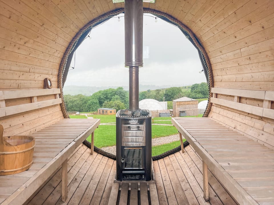 Sauna | Boulsworth Hill Dome - Deerstone Glamping, Clitheroe and the Ribble Valley