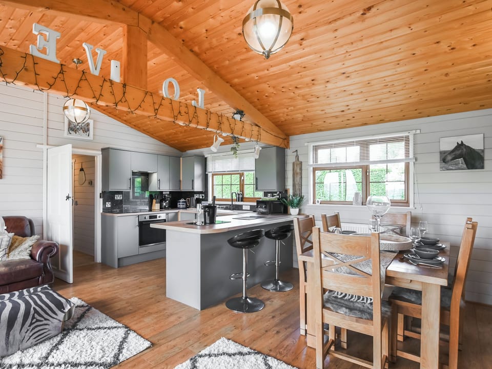 Open plan living space | Poundgate Lodge, Knighton