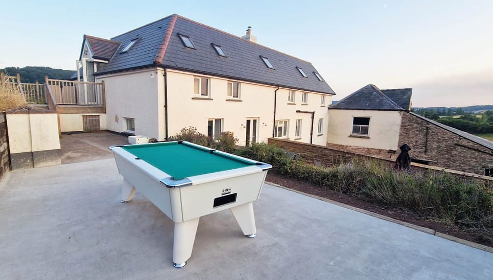 The outdoor pool table